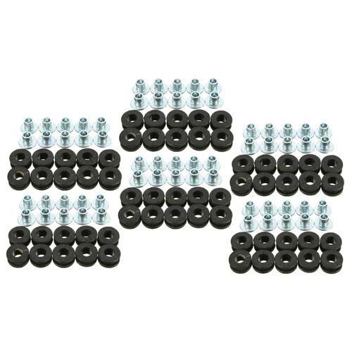 60Pcs Motorcycle Rubber Grommets Kits Motorcycle