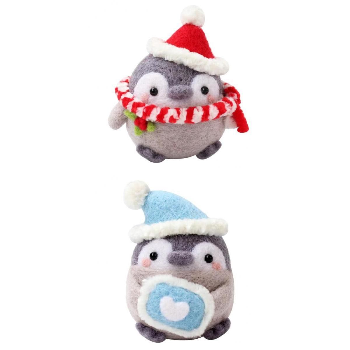 2 Pieces Penguin Felting  Compact 66 Wool Felting