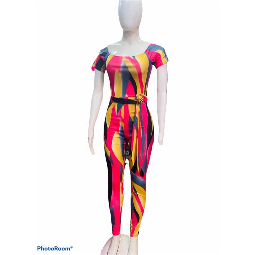 Cut Back Jumpsuit - Multicolour