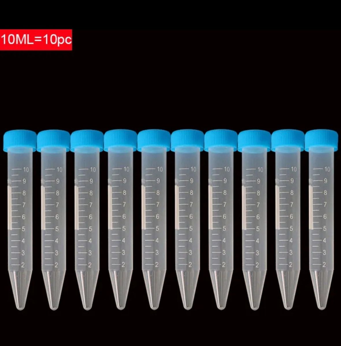 10m Plastic Centrifuge Test Tube (10pcs)