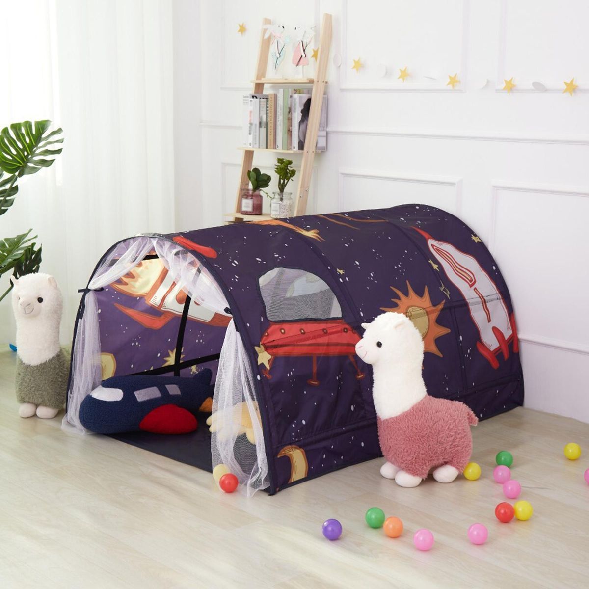 Kids Play Tent Baby Bedroom Furniture Gift Camping Blue