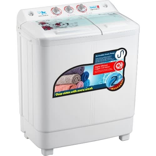 6kg Twin Tub Semi Automatic Wash And Spin Washing Machine