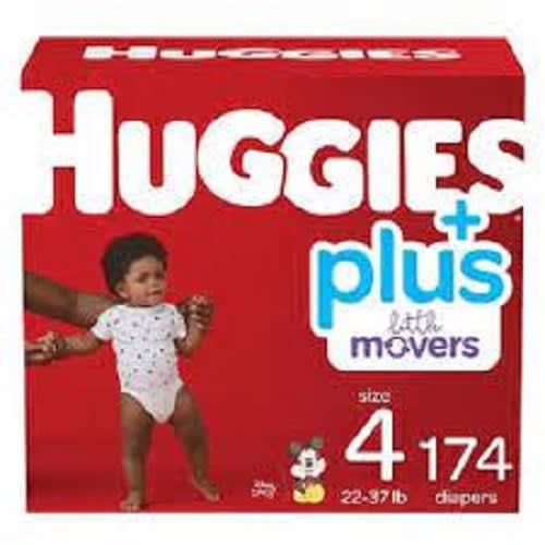 Little Movers Plus Diapers - Size 4 - 174-count