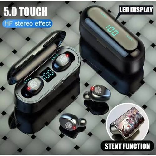 Twin Air F9 Pro Fingerprint Ear BUDS Bluetooth Headset