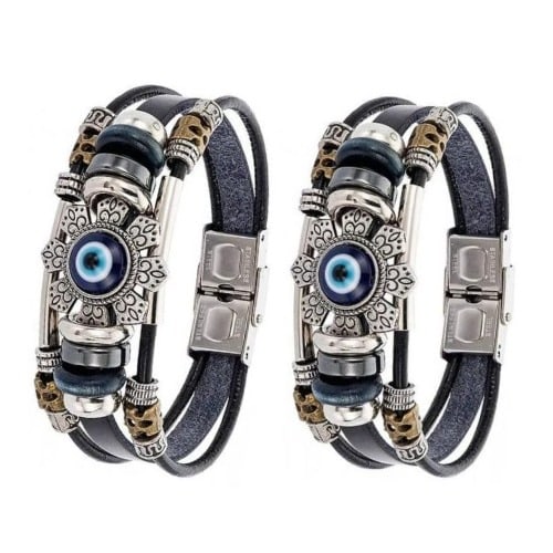 2pcs Unisex Bracelets - Black