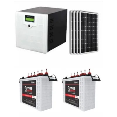 Afripower 2kva Inverter System With 2 Units 230ah Genus Tubular Battery /4 Solar Panels