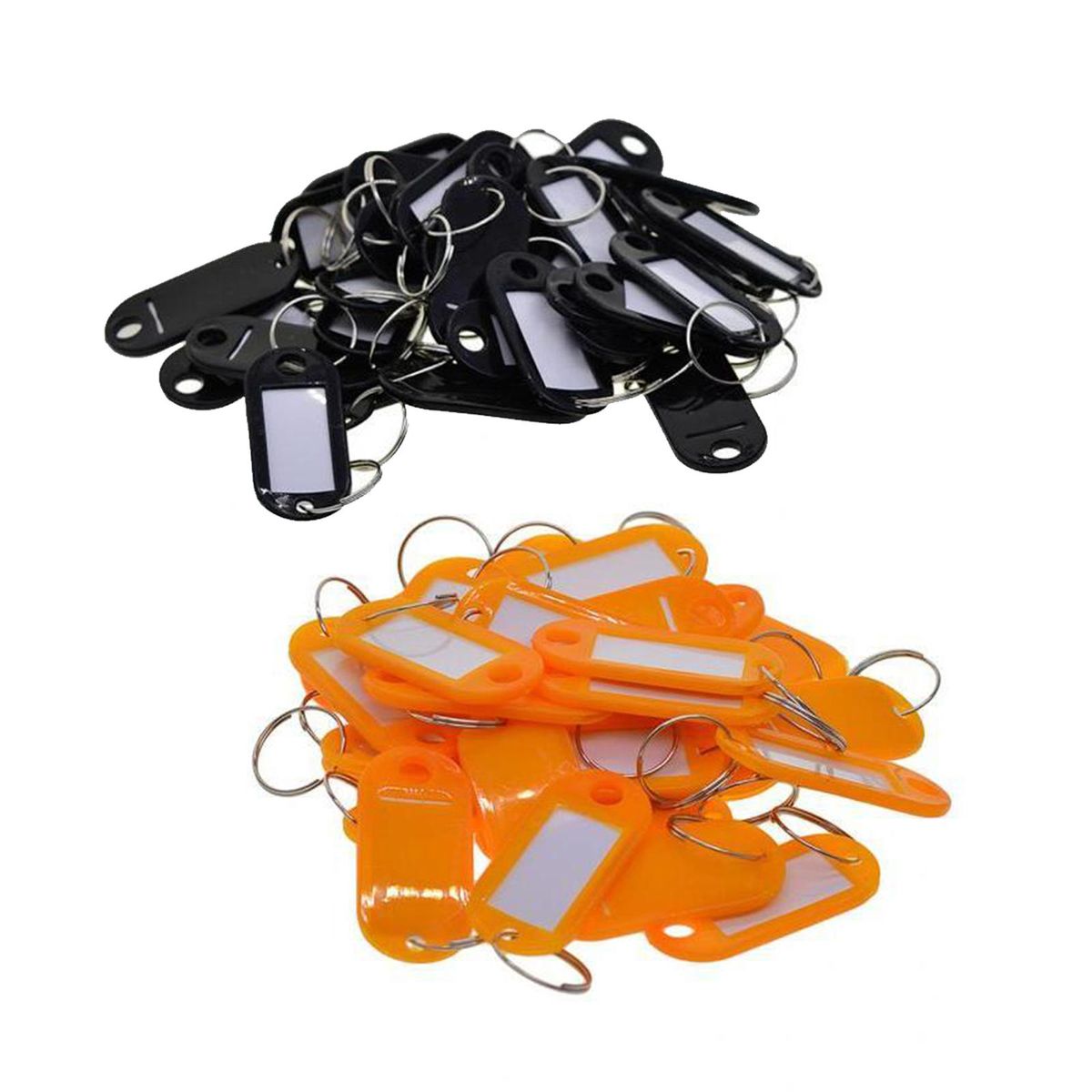 100pcs Key Tags Key Rings ID Tags Name Label Key Fob Tags Locker Tags