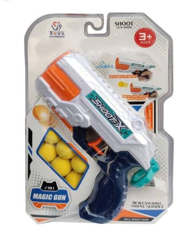 Soft Bullet Water Gun Toy Kit With Balls