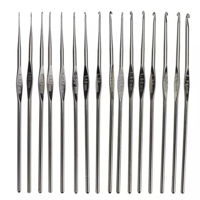 16pc Crochet Hooks Set Knitting Needle Sweater Scarf Hat Crochet Hooks