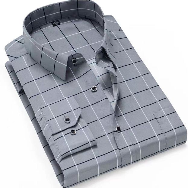 Men's Classic Office Business Long Sleeve Formal Shirts 142