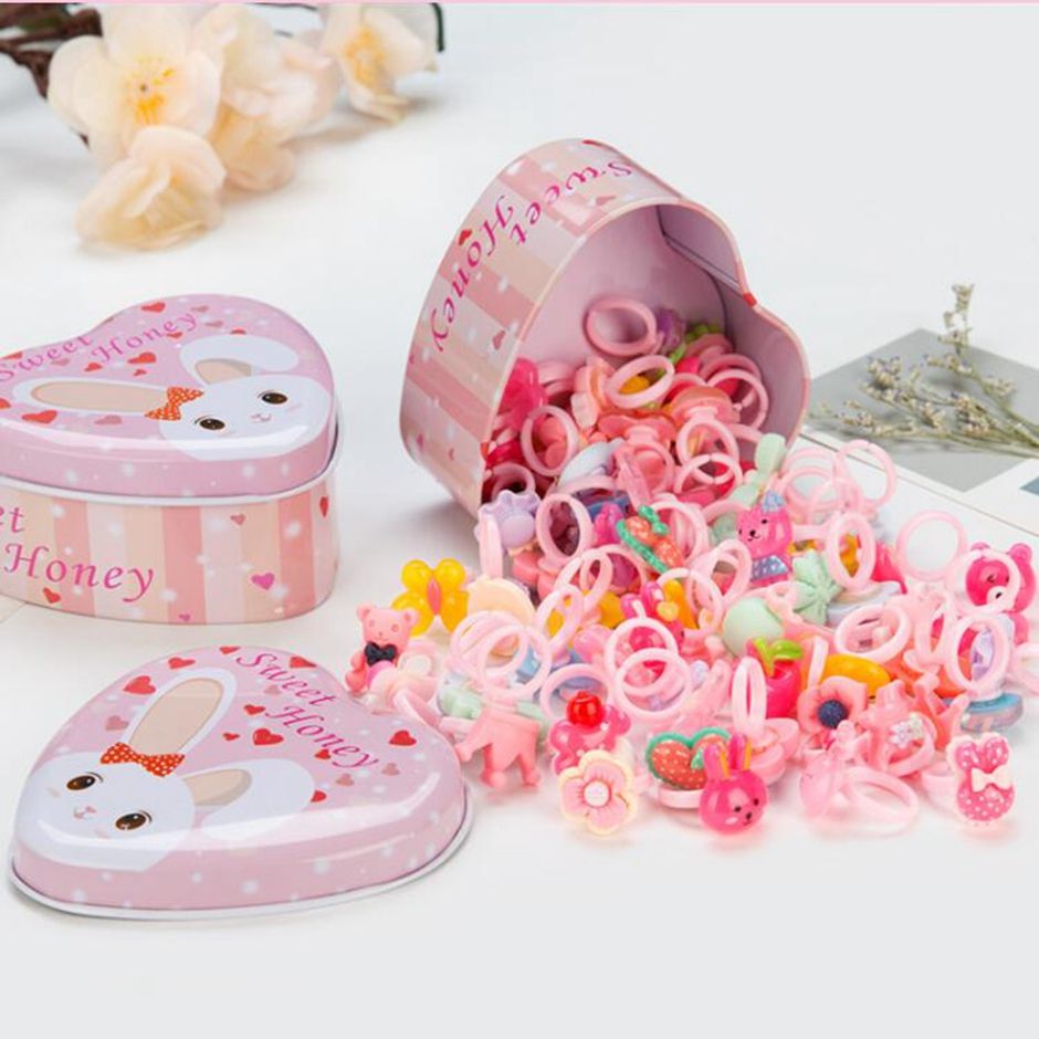 Frozen Children's Princess 10PCS Disney Candy Rings Cartoon