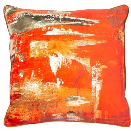 Throw Pillow Abstract Orange