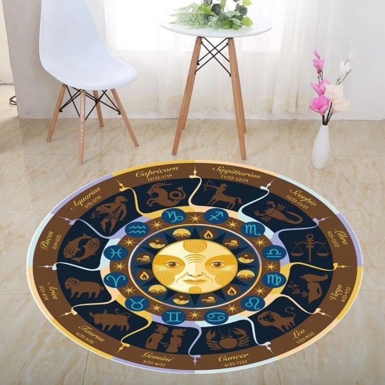 Stereo Vision Carpet Living Room Floor Mat 150x150cm