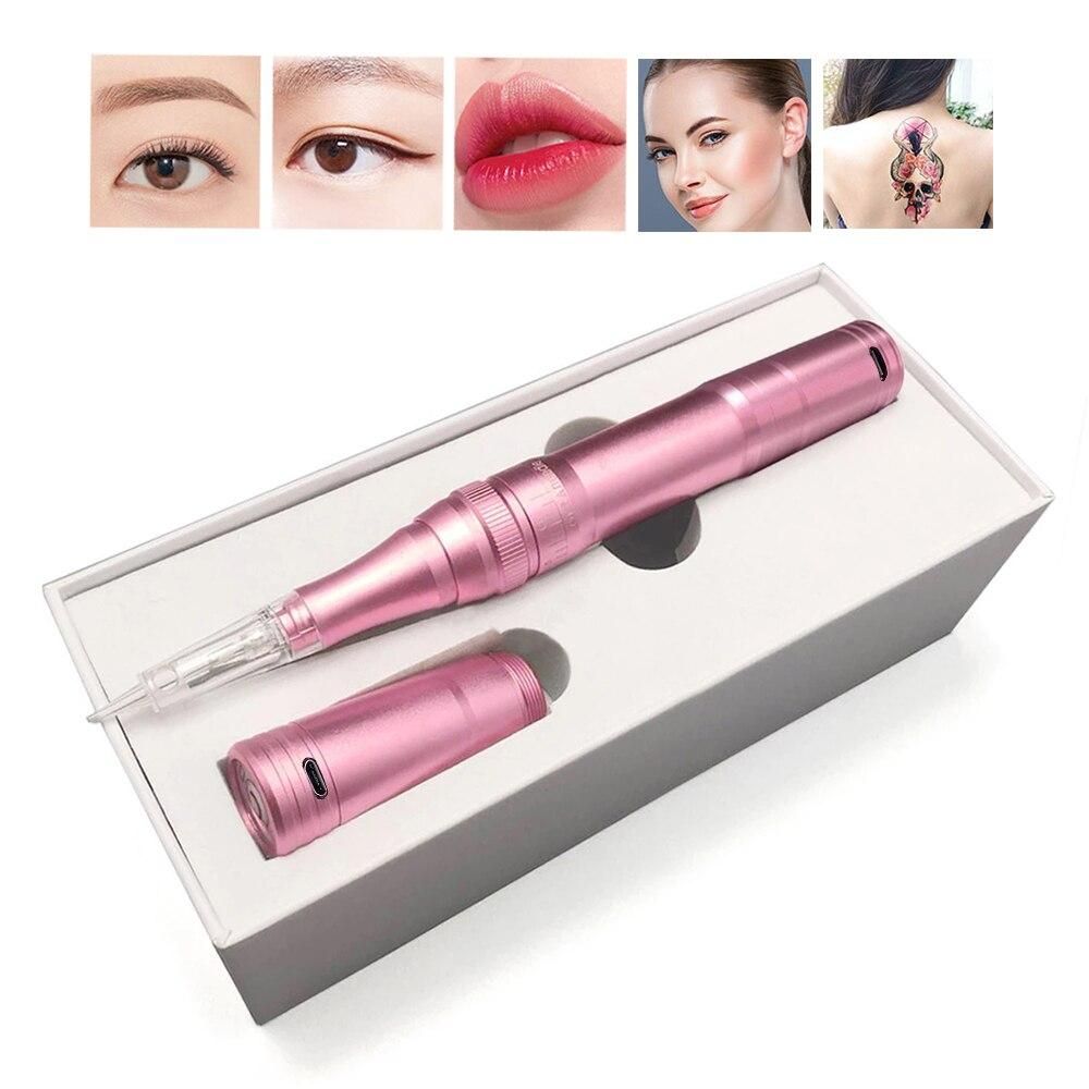 Wireless Permanent Makeup Machine PMU Eyebrow Tattoo Machine Pen Digital For Microblading Eyeliner Lip Tattoos Cartridge Needles