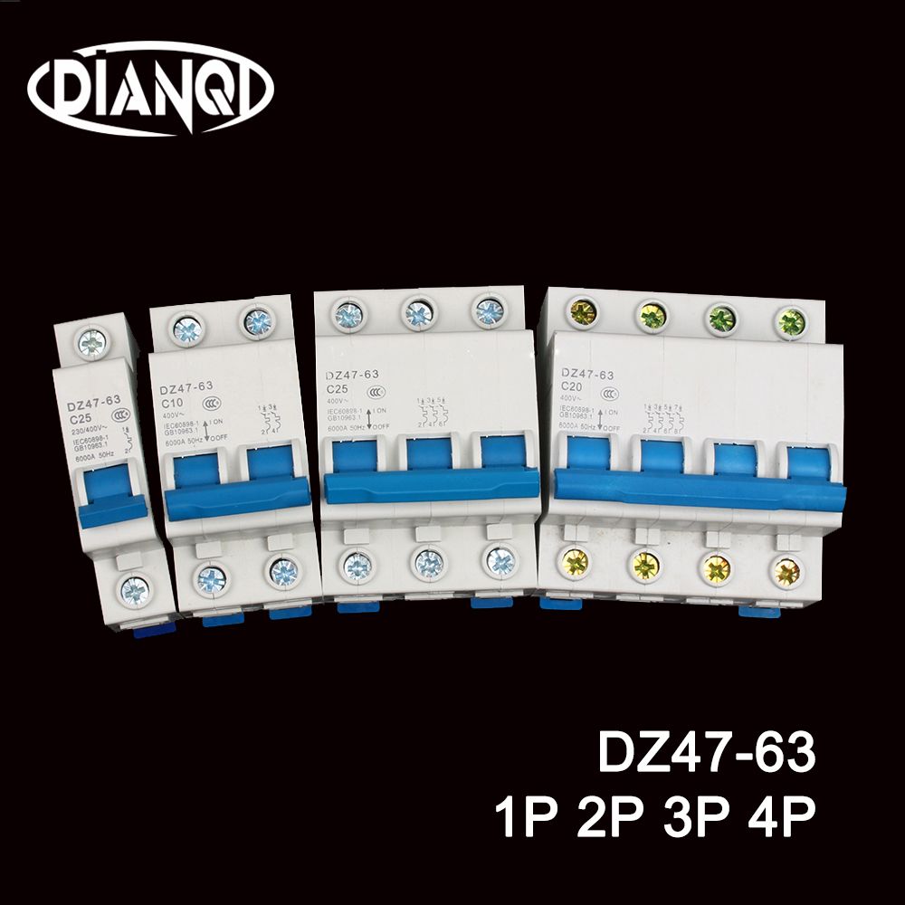 1P 2P 3P 4P DZ47-63 3A 6A 10A-25A 32A-63A C45 Household