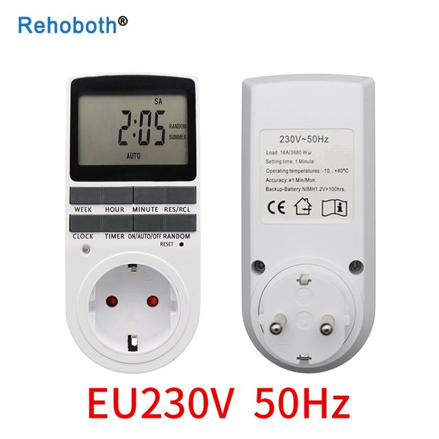 Electronic Digital Timer Switch Eu Us Fr Br Plug K