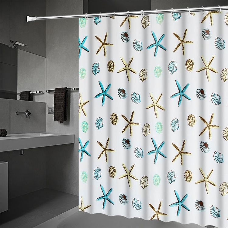 Bathroom Curtain Ocean Star Shower Curtain 180x220CM