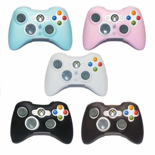 Silicone Skin Protector Case Cover For XBOX 360 XBOX360 Wireless Controller Pink
