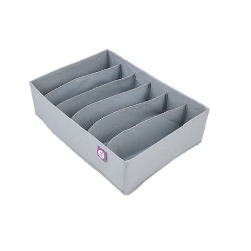 Yoto Drawer Organizer - 6 Sections - Grey