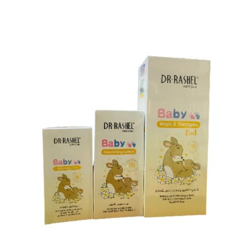Baby Care Set Nourishing Lotion, Massage Oil And Wash 500ml