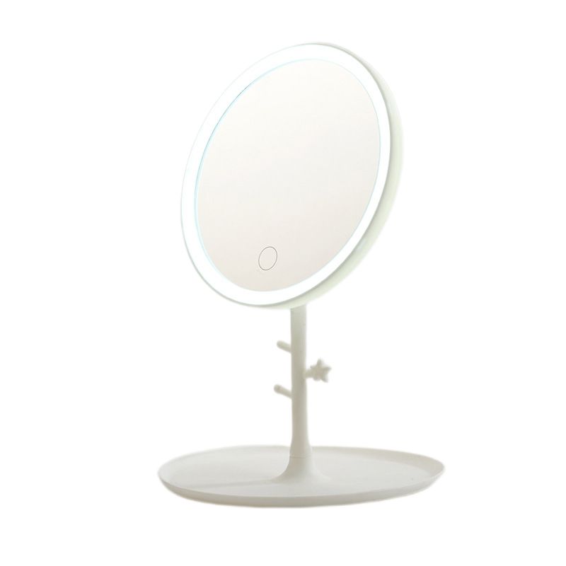 LED Touch Screen Makeup Mirror 3 Colors Light Modes