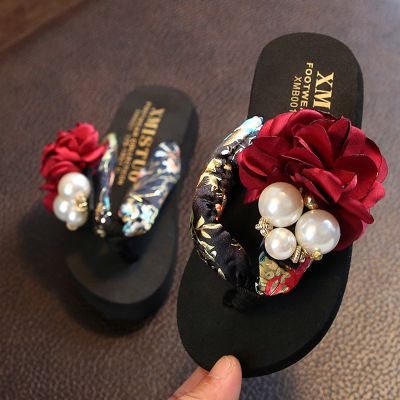 Boy Slippers Shoes Beach Sandals Slippers Fashion Womens Flower Spikes