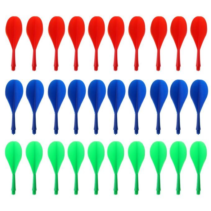 Set Of 30 2BA Thread Darts Shafts Flights Combo - Ballon Shaped
