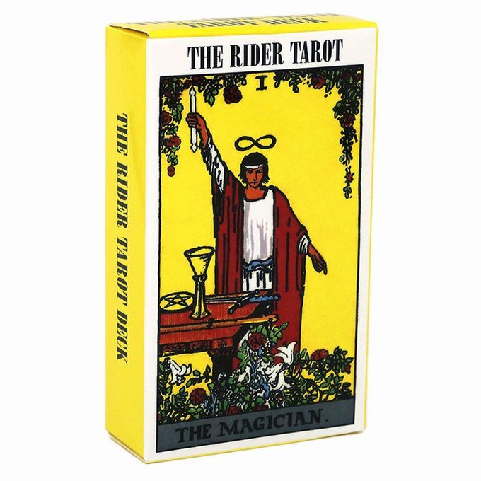 Tarot  Ards Tarot Table Game Home Party Tarot Puzzle  Ard Game For Divination-yellow