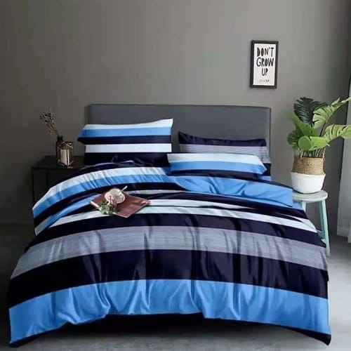 Duvet Cover With  Pillowcases - Blue