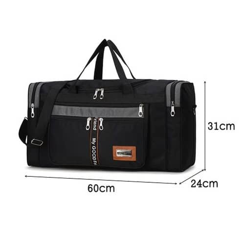 Multipurpose Large Capacity Duffel Bag - Business Trip Duffel Bag - Black