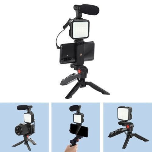 5 In 1 Vlogging Video Making Kit With Phone Stand And Microphone