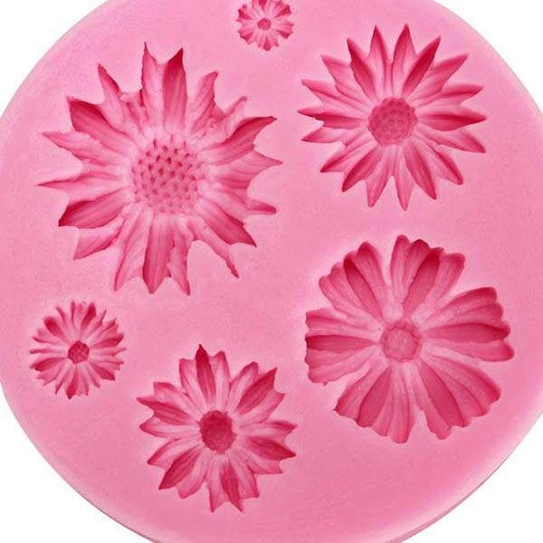Daisy Silicone Fondant Cake Mold Chocolate Polymer Clay Mould