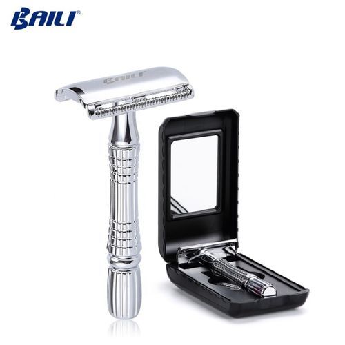 Manual Shaving Safety Blade Razor Shaver Handle Barber Men