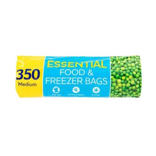 Essential Food And Freezer Bags (medium) - 350 Bags