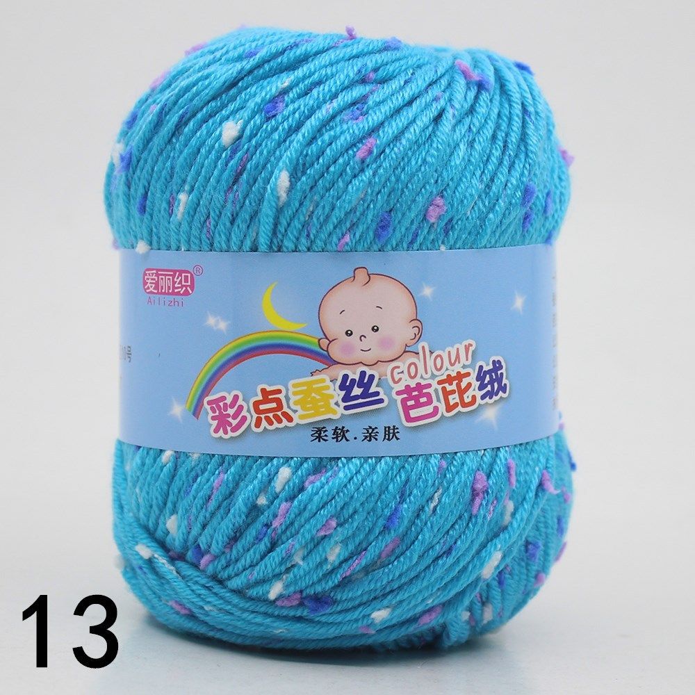 New Silk Protein Fleece For Sweaters, Scarves, Coats, Hats, Woolen DIY Knitting