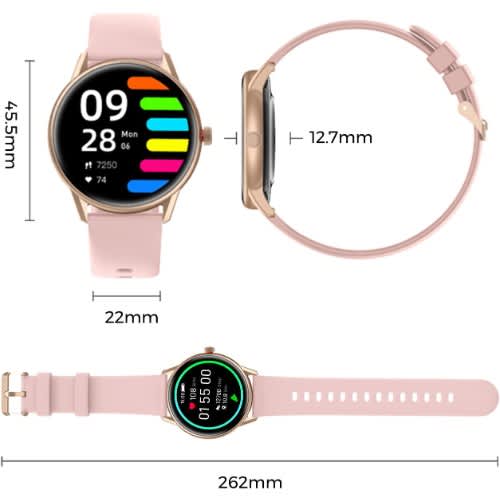 Soundpeats Pro 1 Spo2  Smartwatch For Women - Fitness Tracker - 13 Sports Modes - Heart Ra