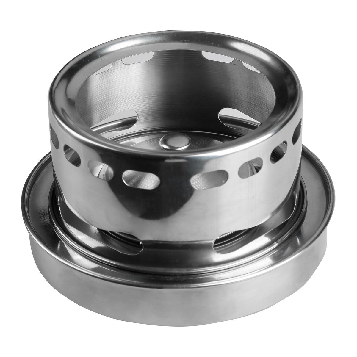 Outdoors Stainless Steel Alcohol Stove Portable Burner Furnace Adjustable Firepower Rustproof Anti-corrosion Cooking Barbecue Camping Hiking Picnic