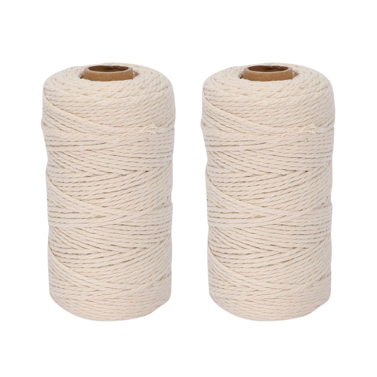 2 Rolls Of White Lace Cotton Thread Wall-Mounted
