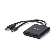 StarTech.com MSTMDP122DP Mini DisplayPort To DisplayPort Multi Monitor Splitter - 2-Port MST Hub