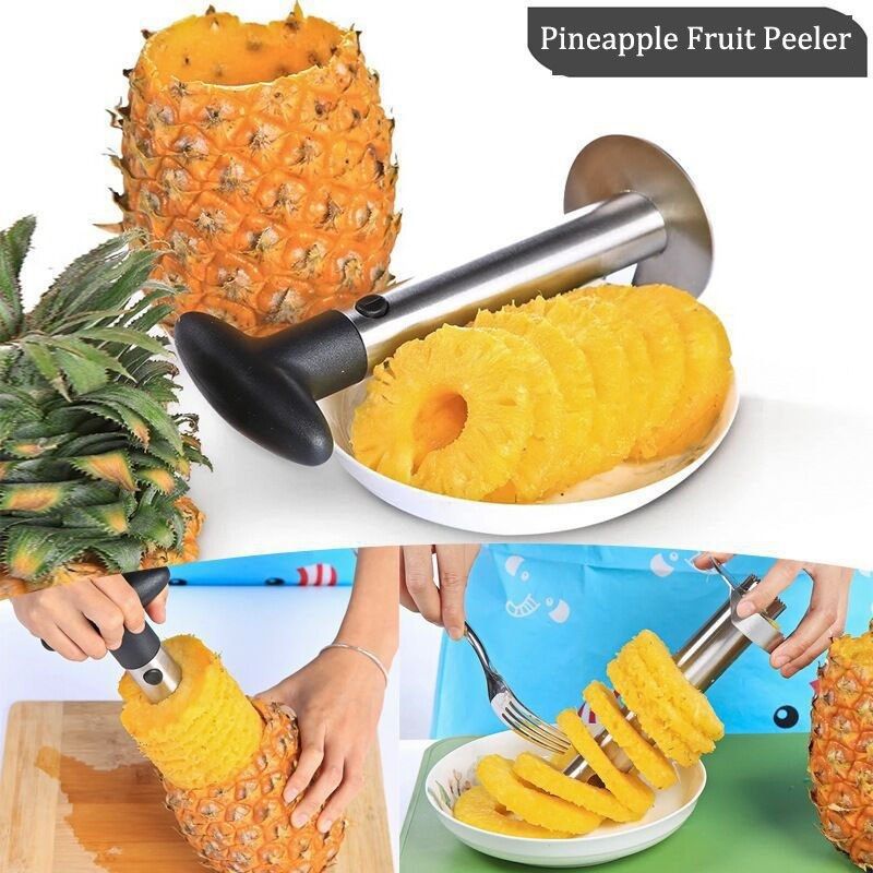 Kitchen Artifact Gadget Stainless Steel Pineapple Cut Fruit