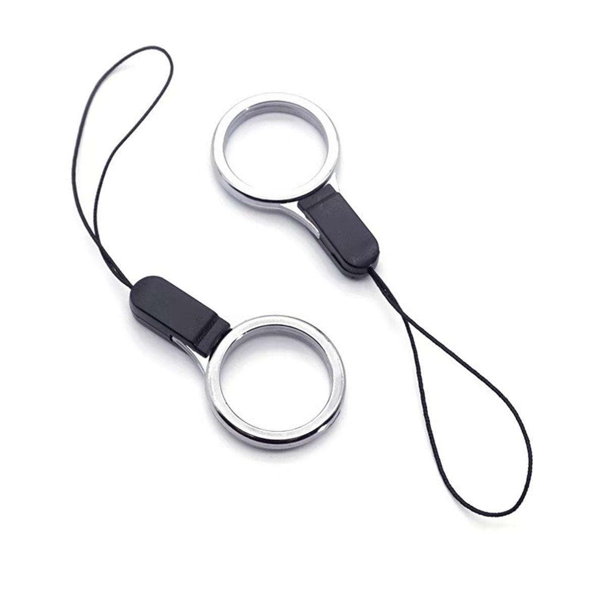 2Pcs Plastic Finger Ring Lanyard Strap Universal Cord-