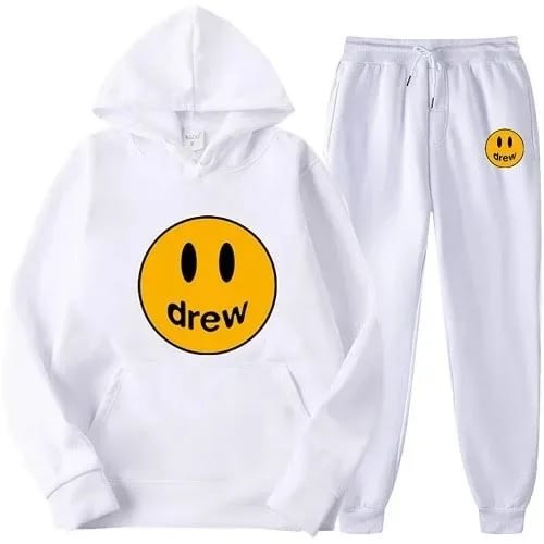 Drew - Hoodie And Joggers - 2 In 1 - White