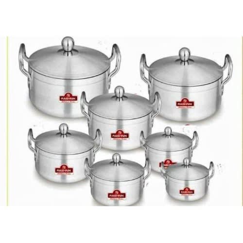 7 In 1 Cooking Pot- 7 Pieces Aluminum Pot Set