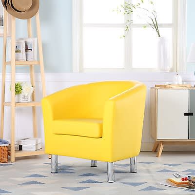 Single Seaters Sofa Tub - Yellow Armchair