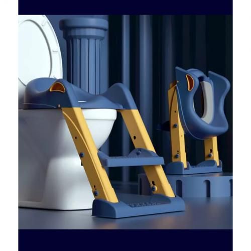 Foldable Children's Comfortable Training LadderToilet Seat