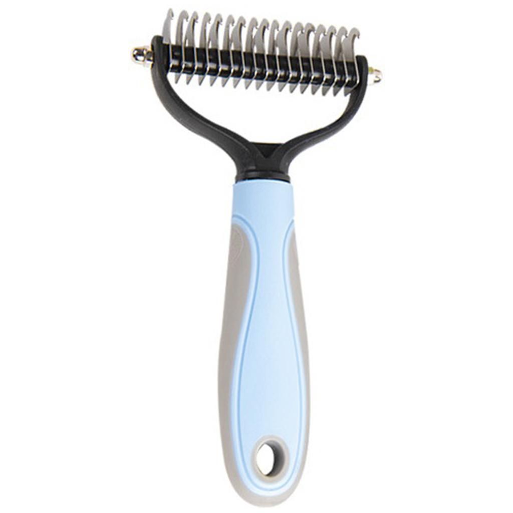 Pet Grooming Brush Cat Grooming Tool Dematting Dog Brush For Blue