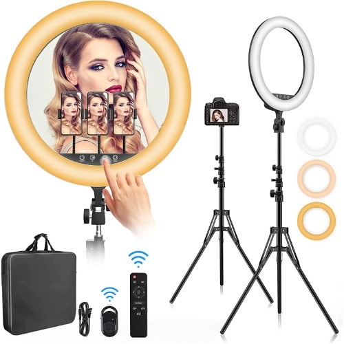 Dimmable Led Live Recording With Tripod Stand - 18''
