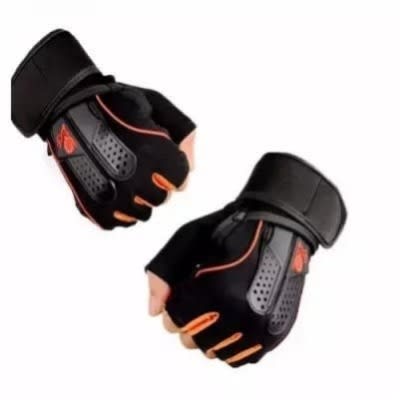Black- American Fitness Gym Gloves