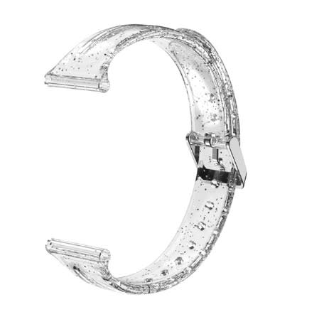 Replacement Slim Width Strap For Samsung Watch Fitness Tracker 46mm - Clear -large