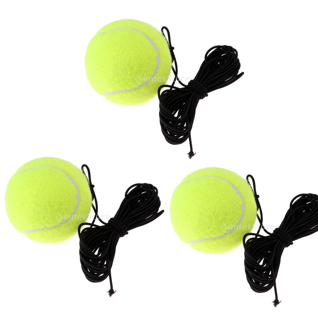 Pack Of 3pcs Rubber Exercise Resiliency Training Tennis Practice